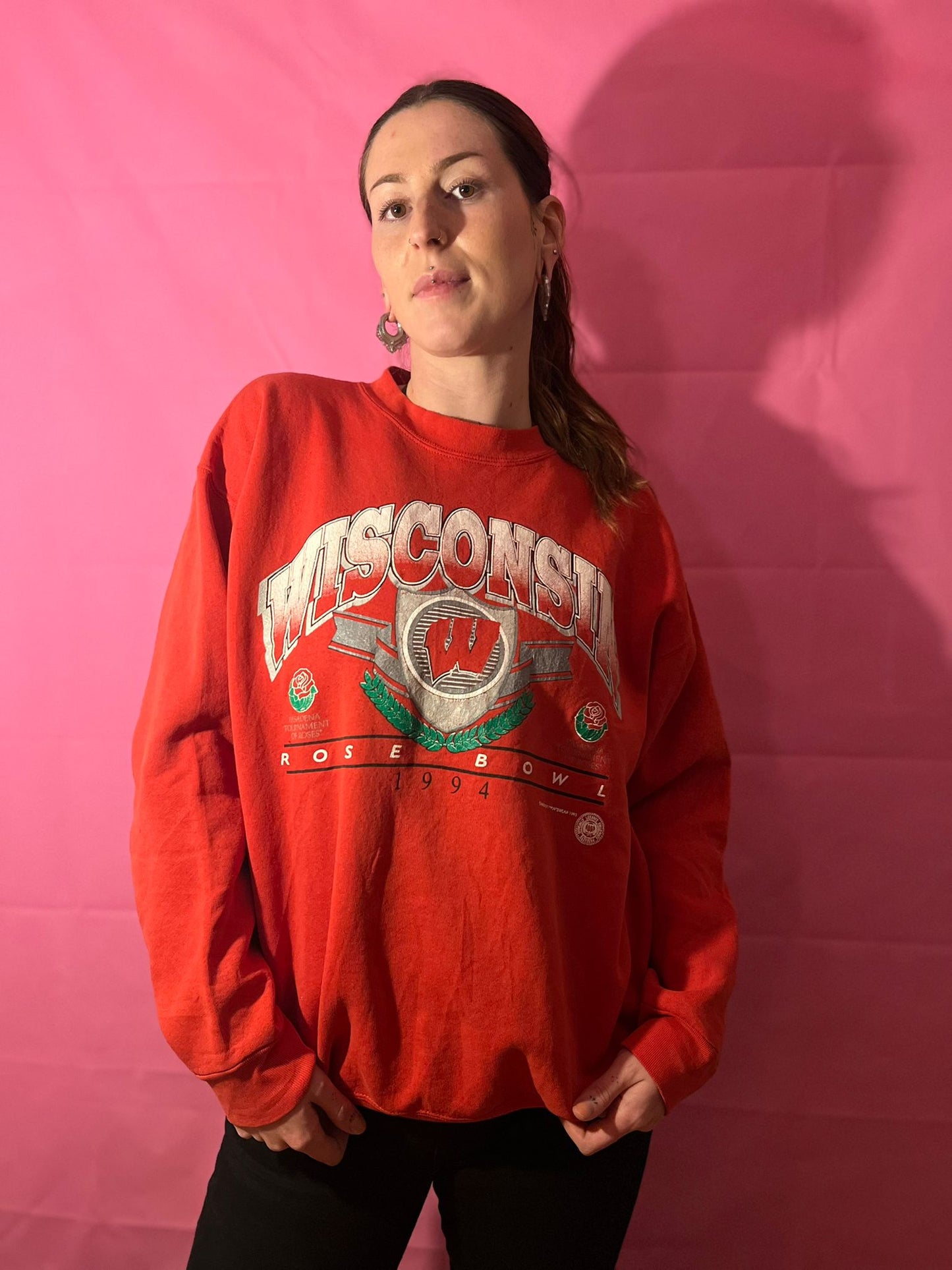 🎓 Sweat Rouge Collège Américain – Esprit Campus Authentique 🇺🇸